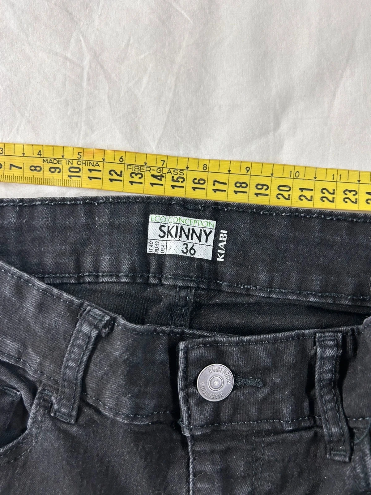Jeans pretos skinny kiabi tamanho 36 – photo 7